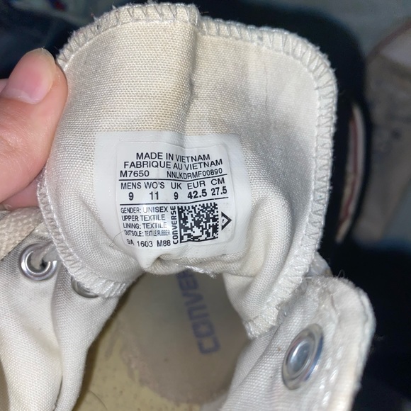 white converse shoes - Picture 2 of 2